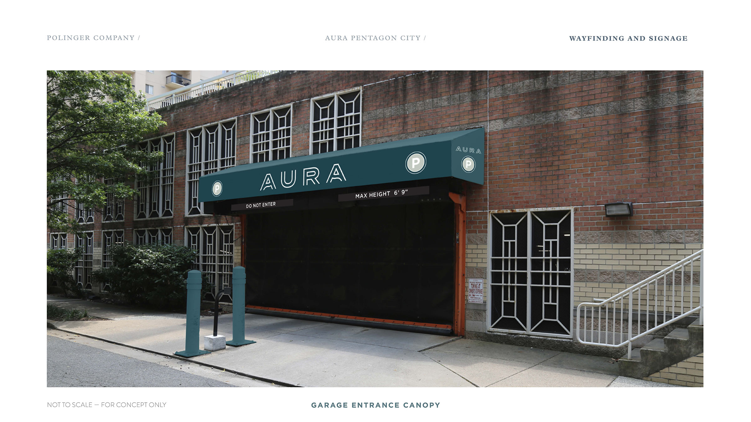 Garage Entrance Canopy Mockup