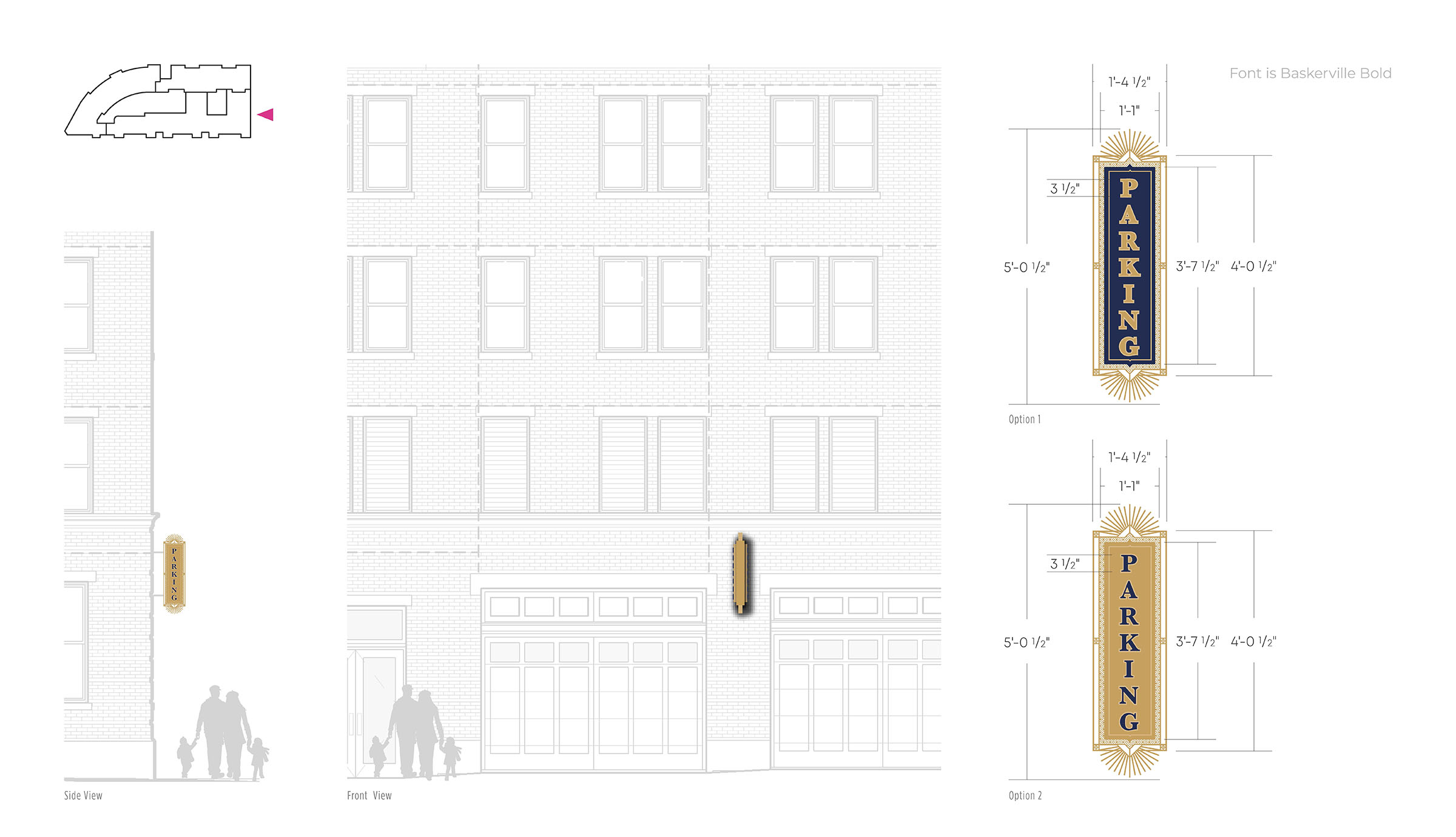 Garage Entrance Canopy Mockup